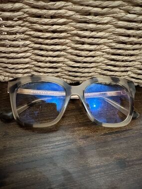 DIFF Clear Tortoiseshell Square Blue Light Glasses